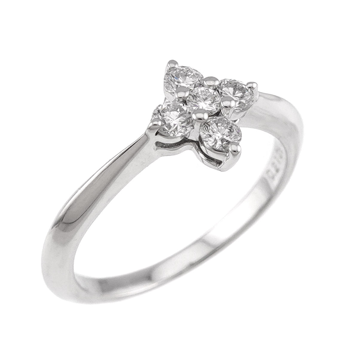 Diamond 0.21ct Ring 18K WG 750 size4(US)