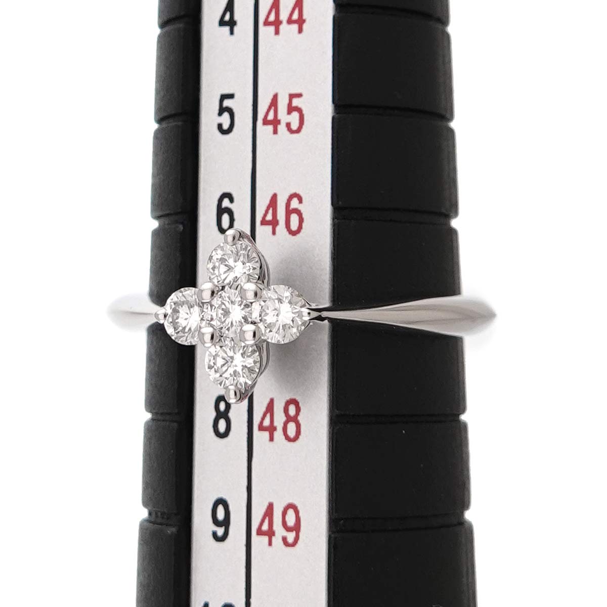Diamond 0.21ct Ring 18K WG 750 size4(US)
