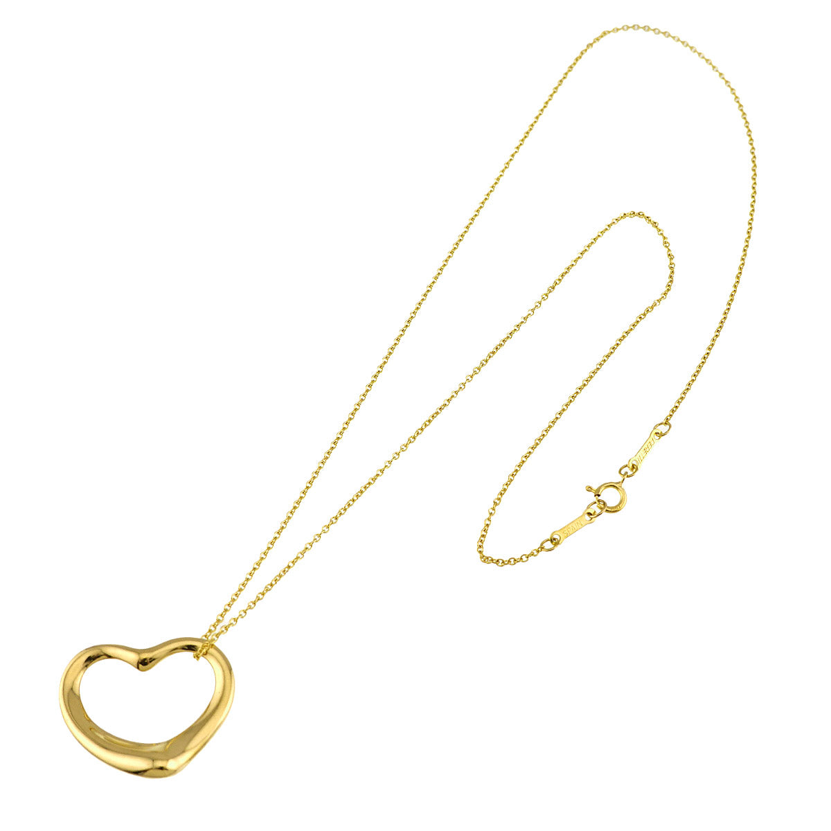 Open Heart Necklace 18K Yellow Gold 750