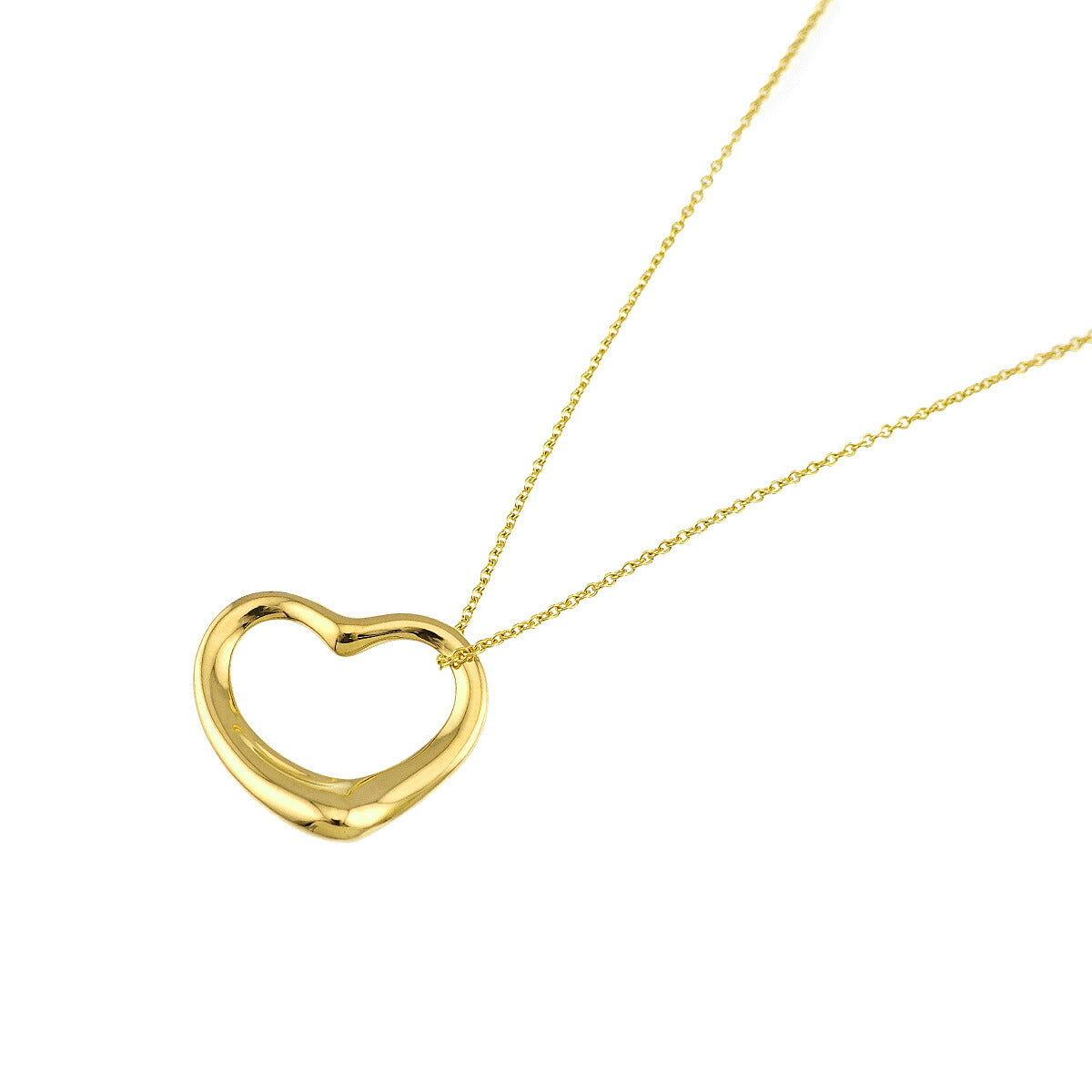 Open Heart Necklace 18K Yellow Gold 750