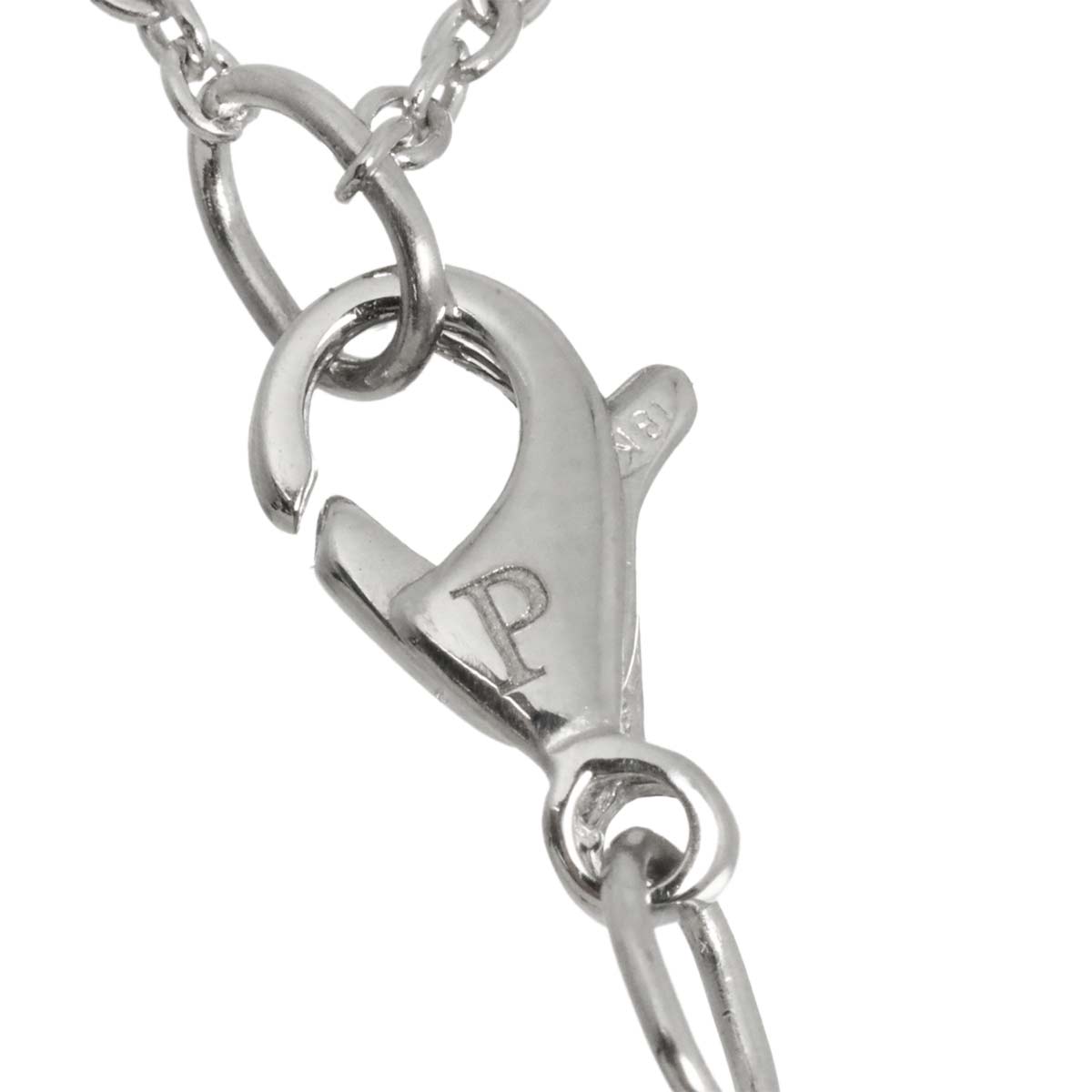 Rose Diamond Necklace 18K White Gold 750