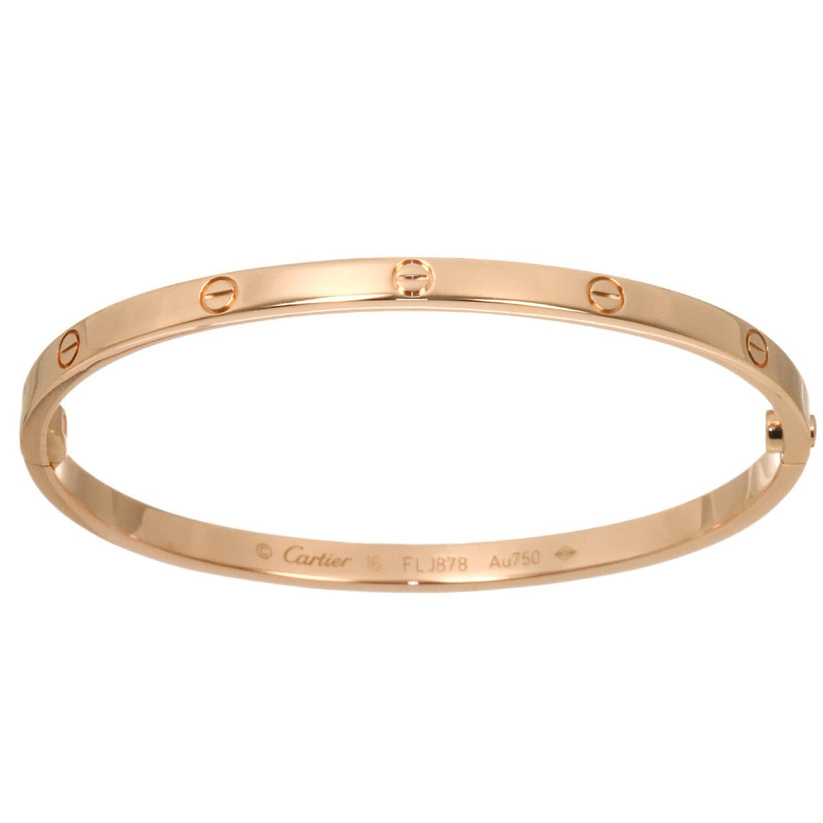 Love Bracelet SM Bangle 18K Pink Gold 750 Size16