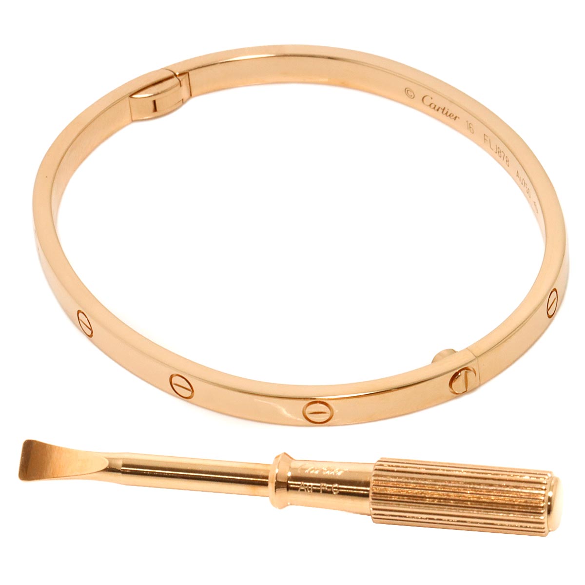 Love Bracelet SM Bangle 18K Pink Gold 750 Size16