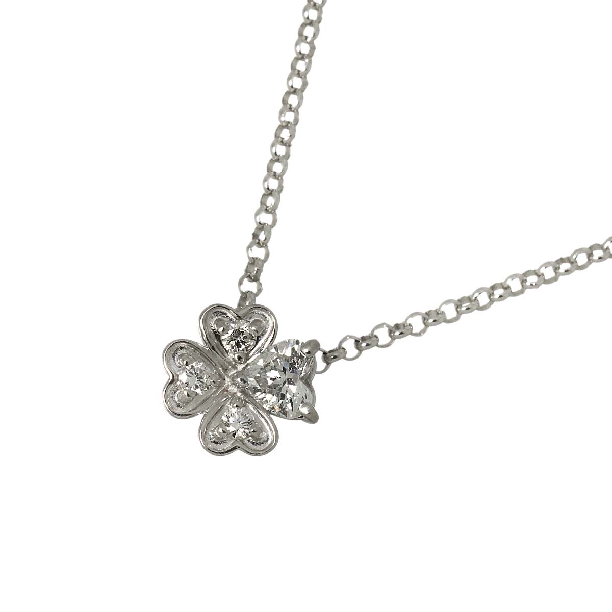 Diamond 0.25ct Necklace 18K White Gold 750