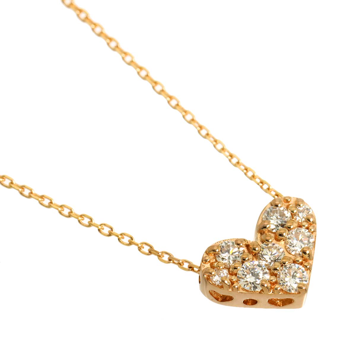 Diamond 0.20ct Necklace 18K Pink Gold 750