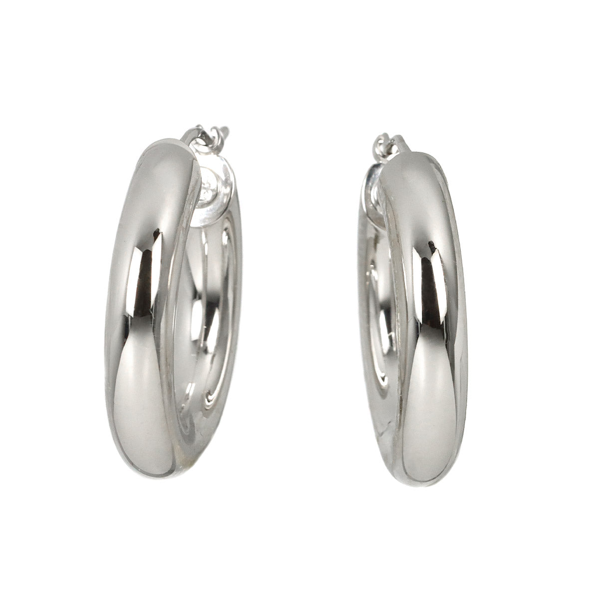 Earrings Pierced 18K White Gold 750