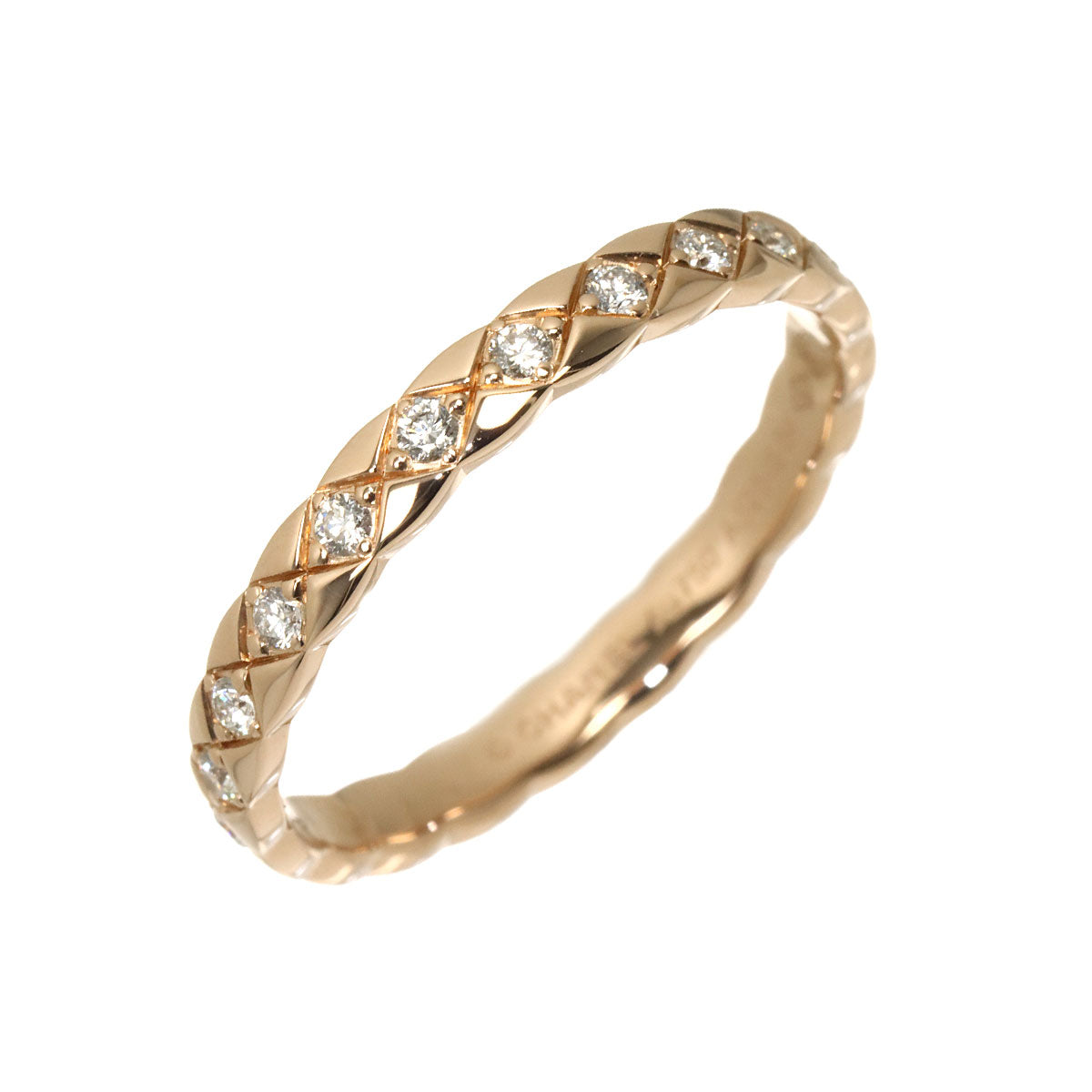 Coco Crush Diamond Ring 18K Pink Gold 750 Size64 10.25-10.5(US)