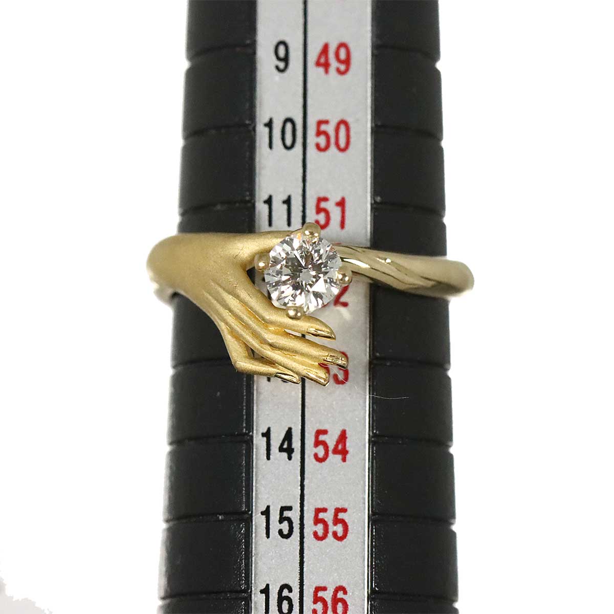Diamond Ring 18K YG 750 Size5.75-6(US)