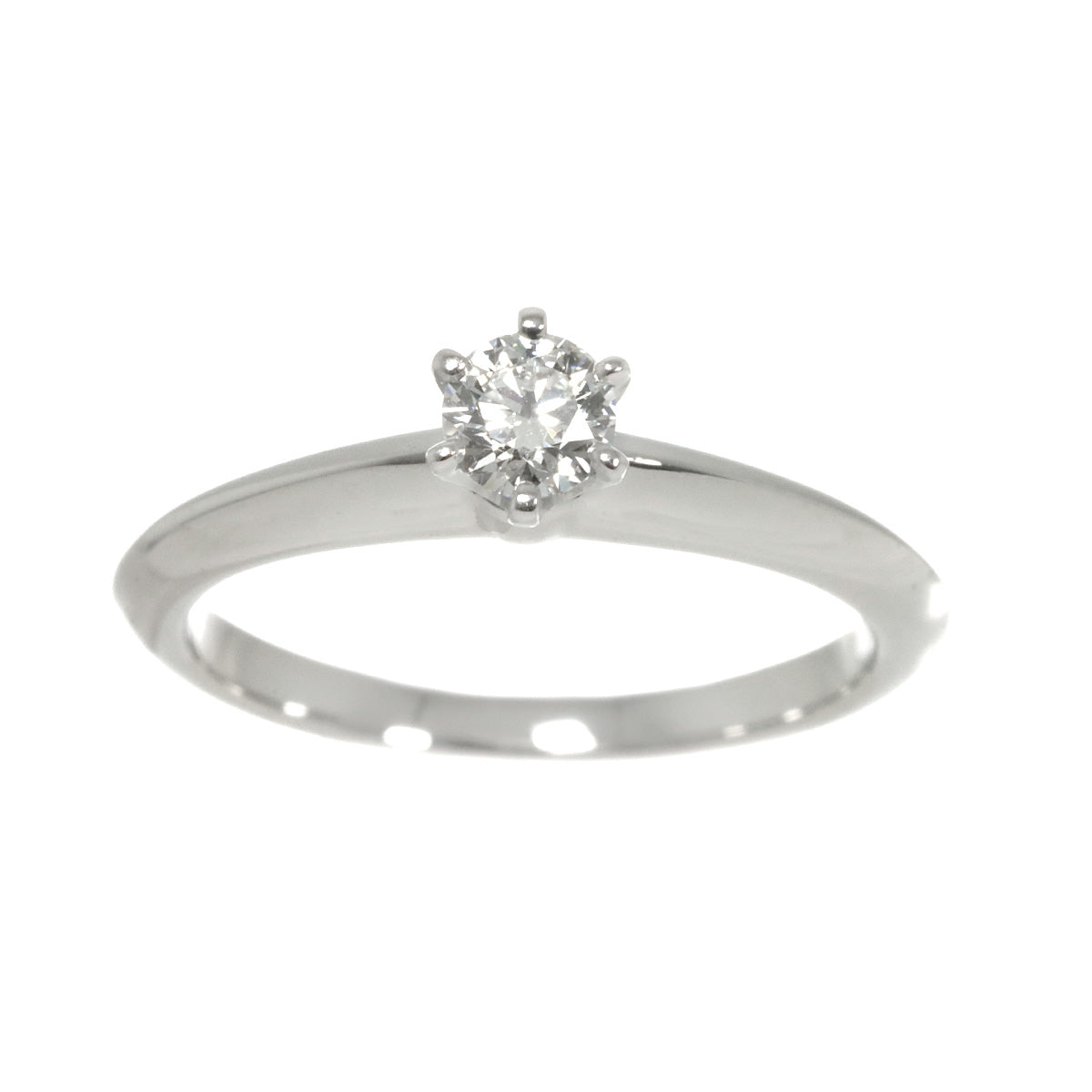 Diamond 0.20ct E/VVS1/3EX Ring Platinum Size4(US)