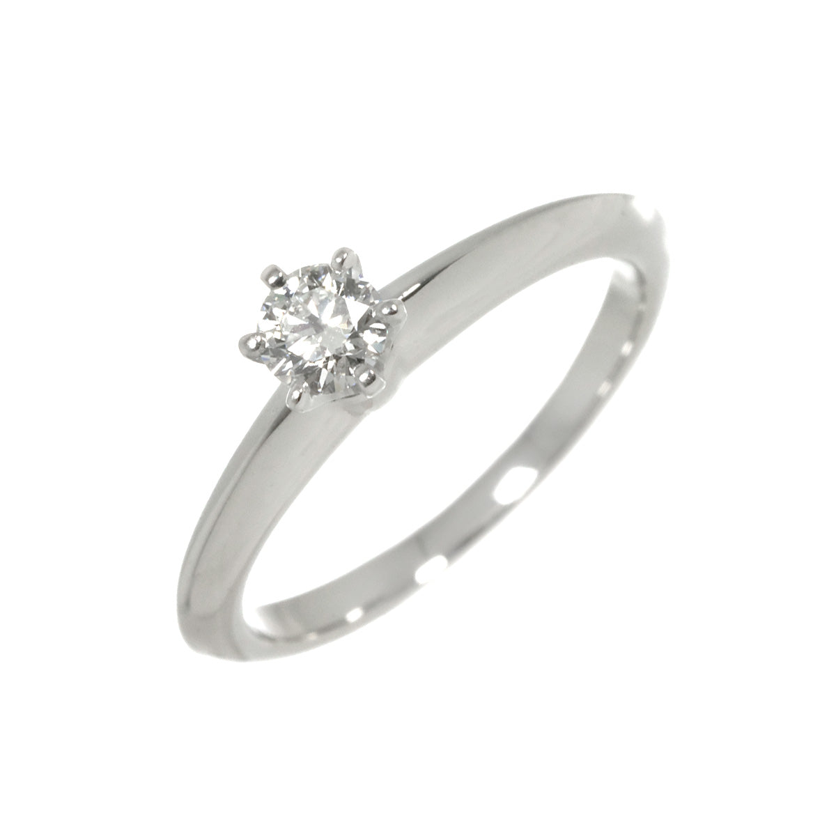 Diamond 0.20ct E/VVS1/3EX Ring Platinum Size4(US)