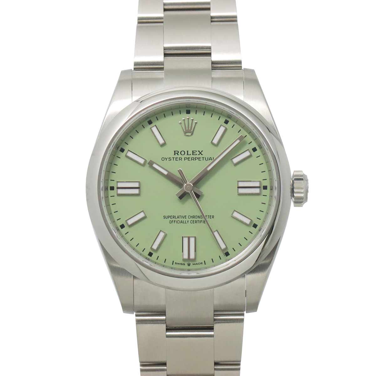 Oyster Perpetual 134300 Serial Random Automatic Pistachio Dial