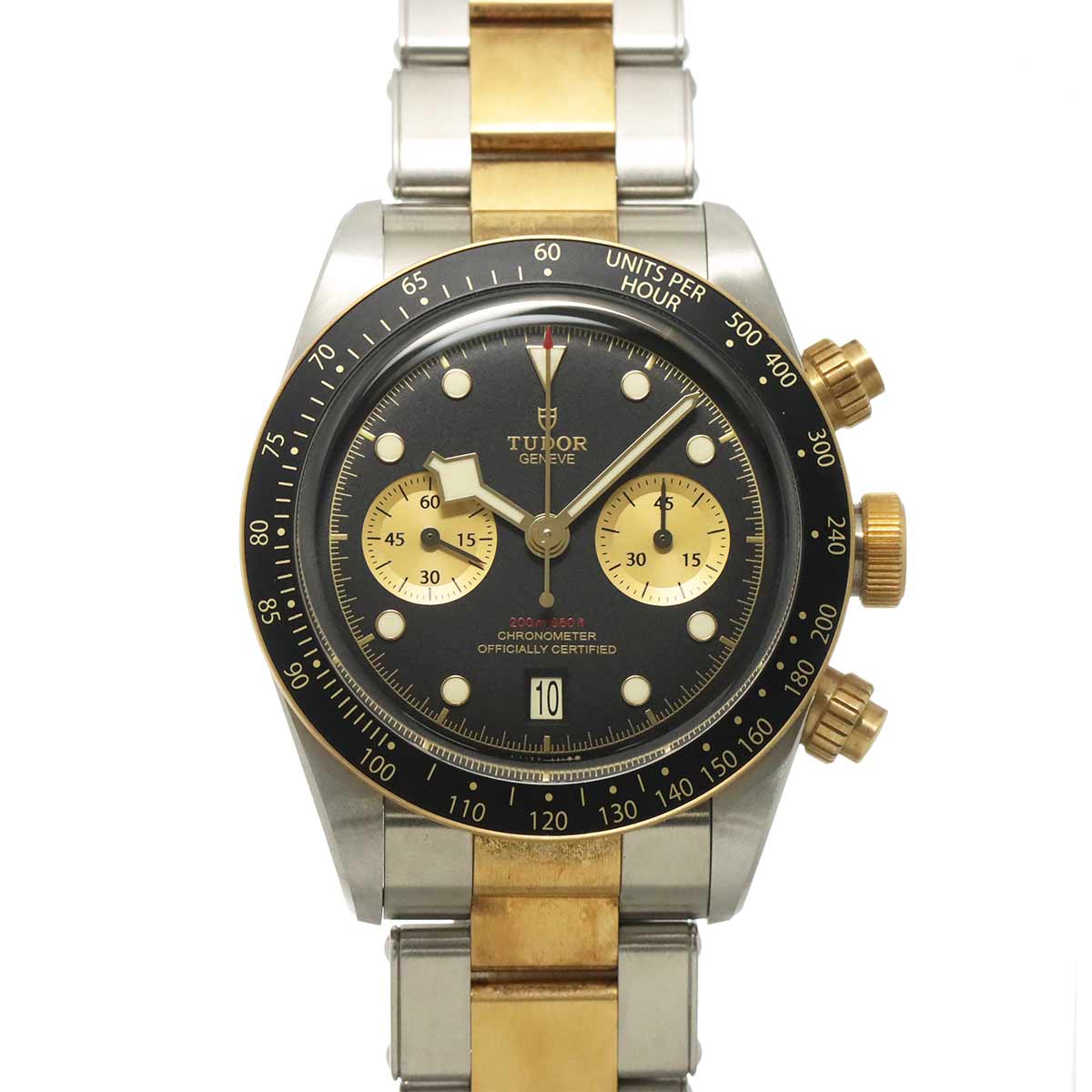 Heritage Black Bay 79363N Date Automatic Black Dial YG Watch