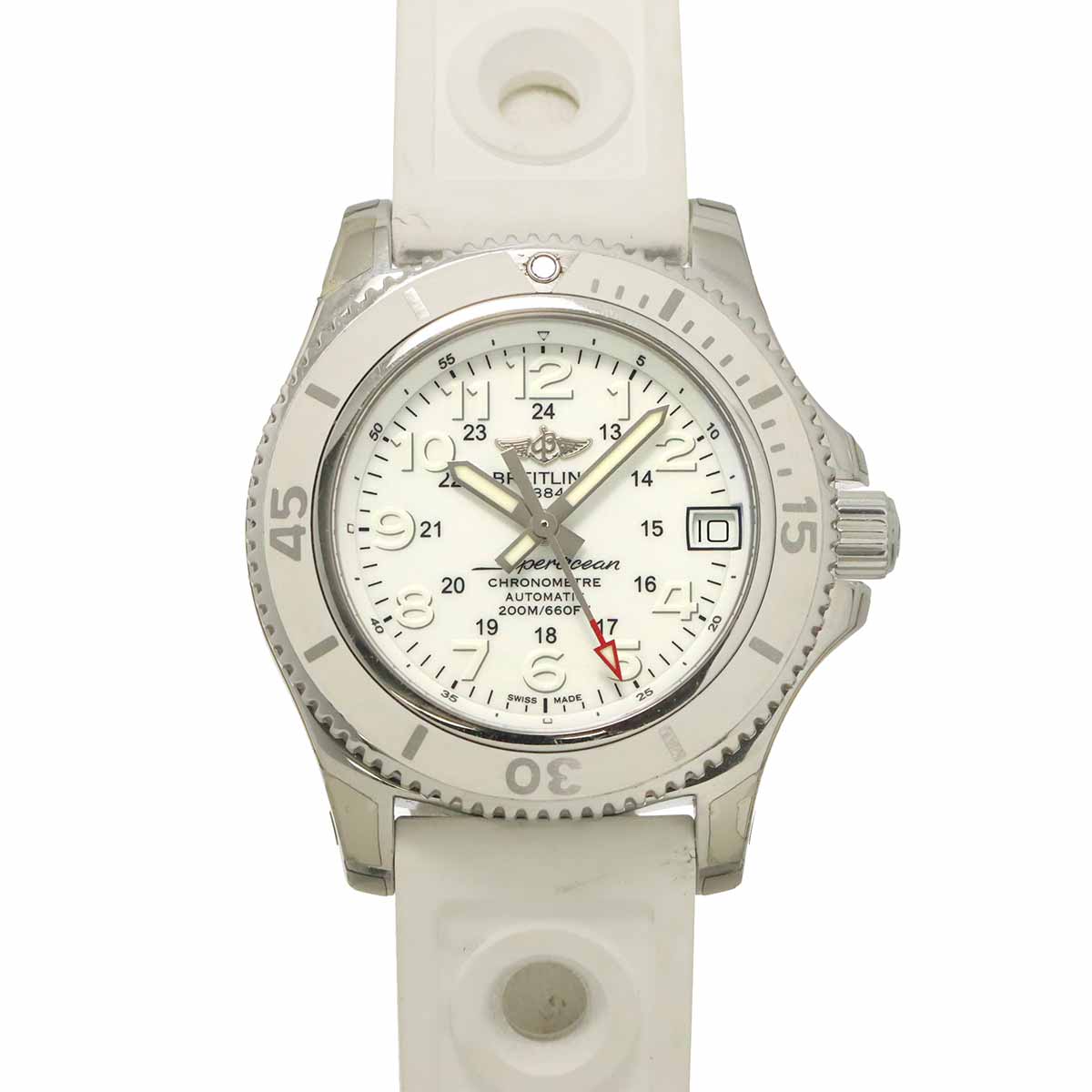 Super Ocean II 36mm A17312 Date Automatic White Dial Ladies