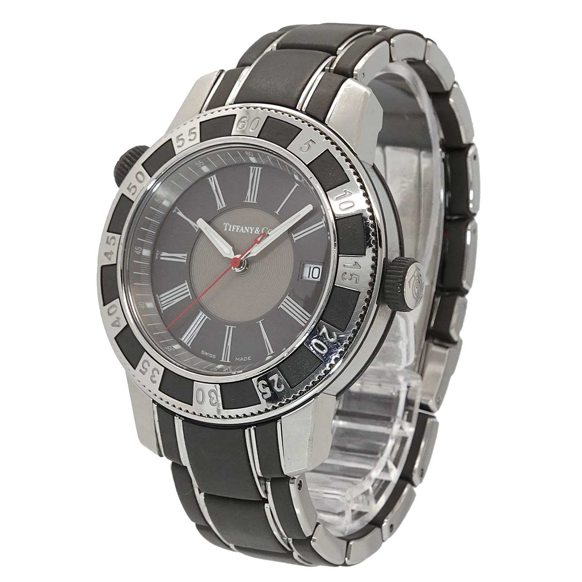 Mark T-57 Gray Dial Quartz Rubber Mens Wrist Watch