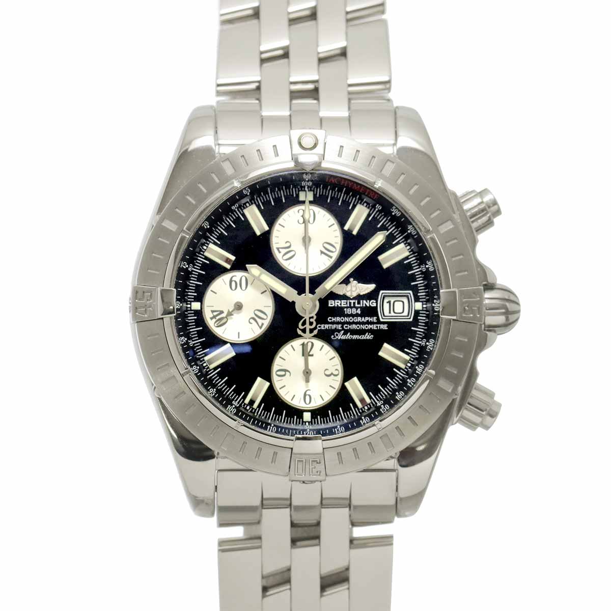 Chronomat Evolution A13356 Chronograph Black Dial Mens