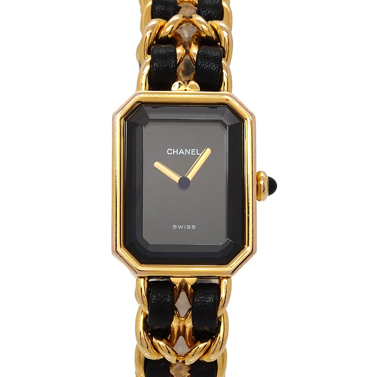 Premiere Size M H0001 Vintage Quartz Black Dial Ladies Watch