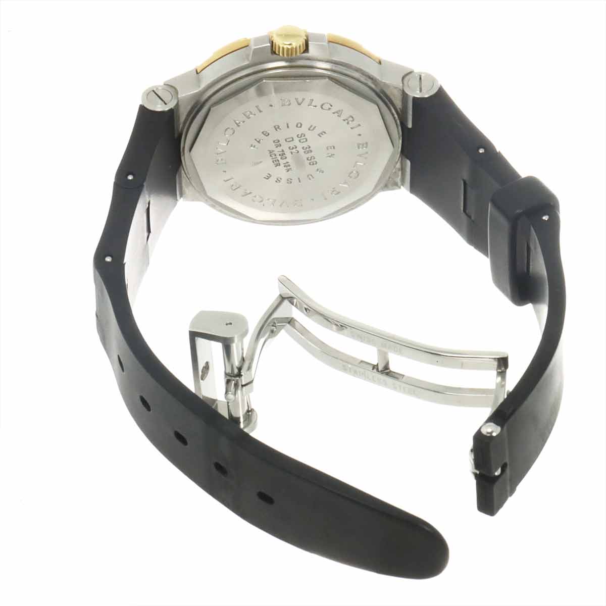 Diagono Scuba SD38SG 750 YG Automatic Date Black Dial Mens