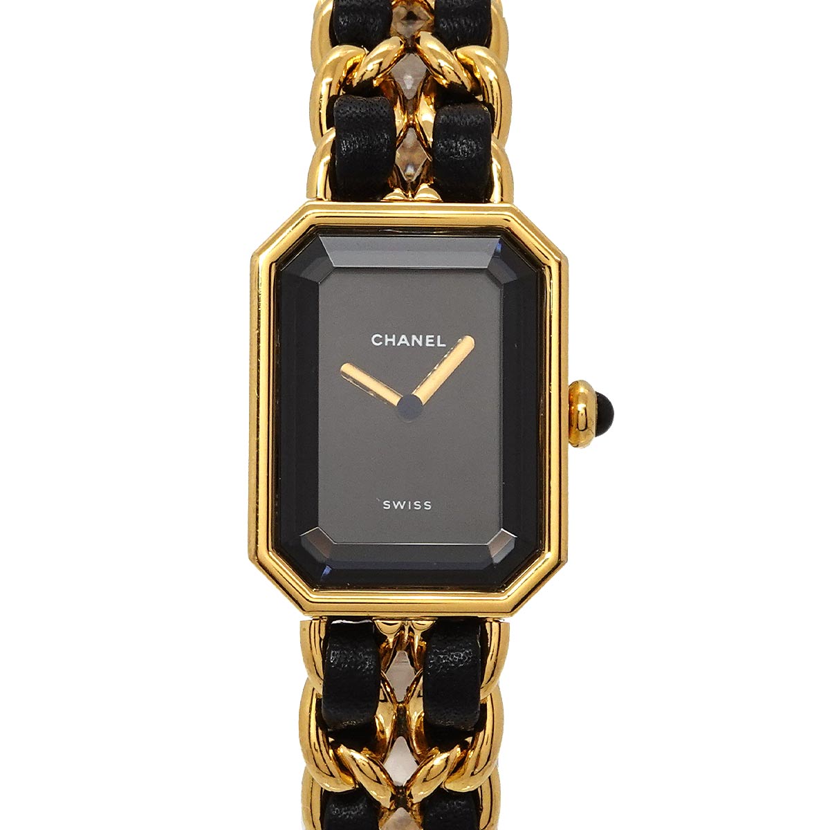 Premiere Size M H0001 Vintage Quartz Black Dial Ladies Watch