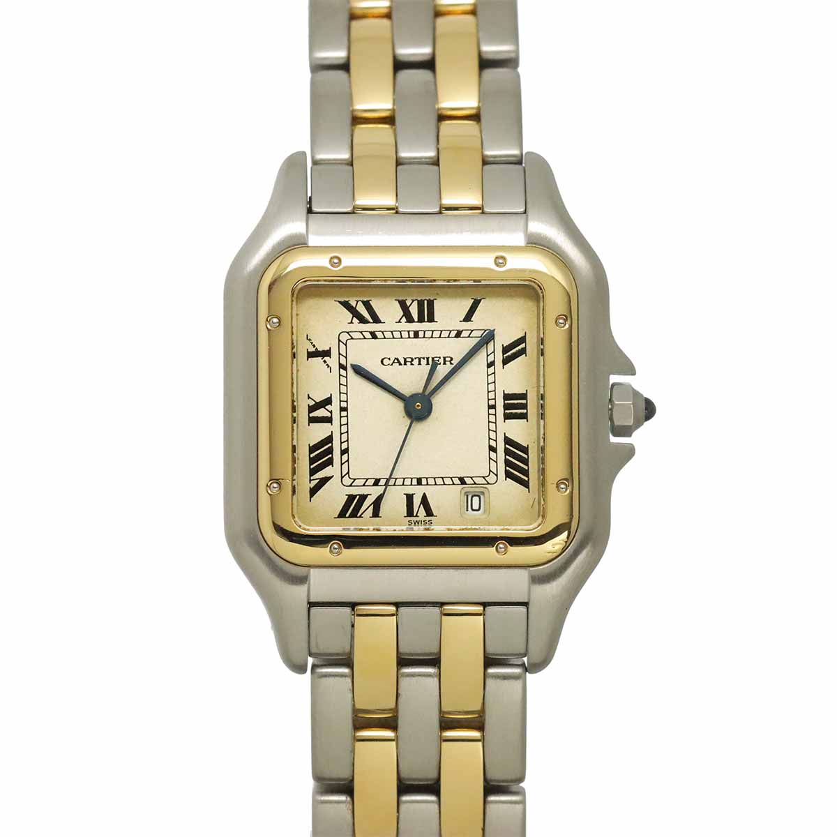 Panthere MM 2Row W25028B6 YG Quartz Date Cream Dial Boys Watch