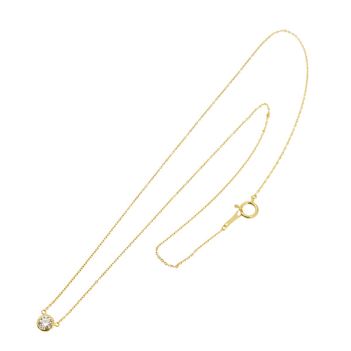Diamond 0.277ct Necklace 18K YG Yellow Gold 750