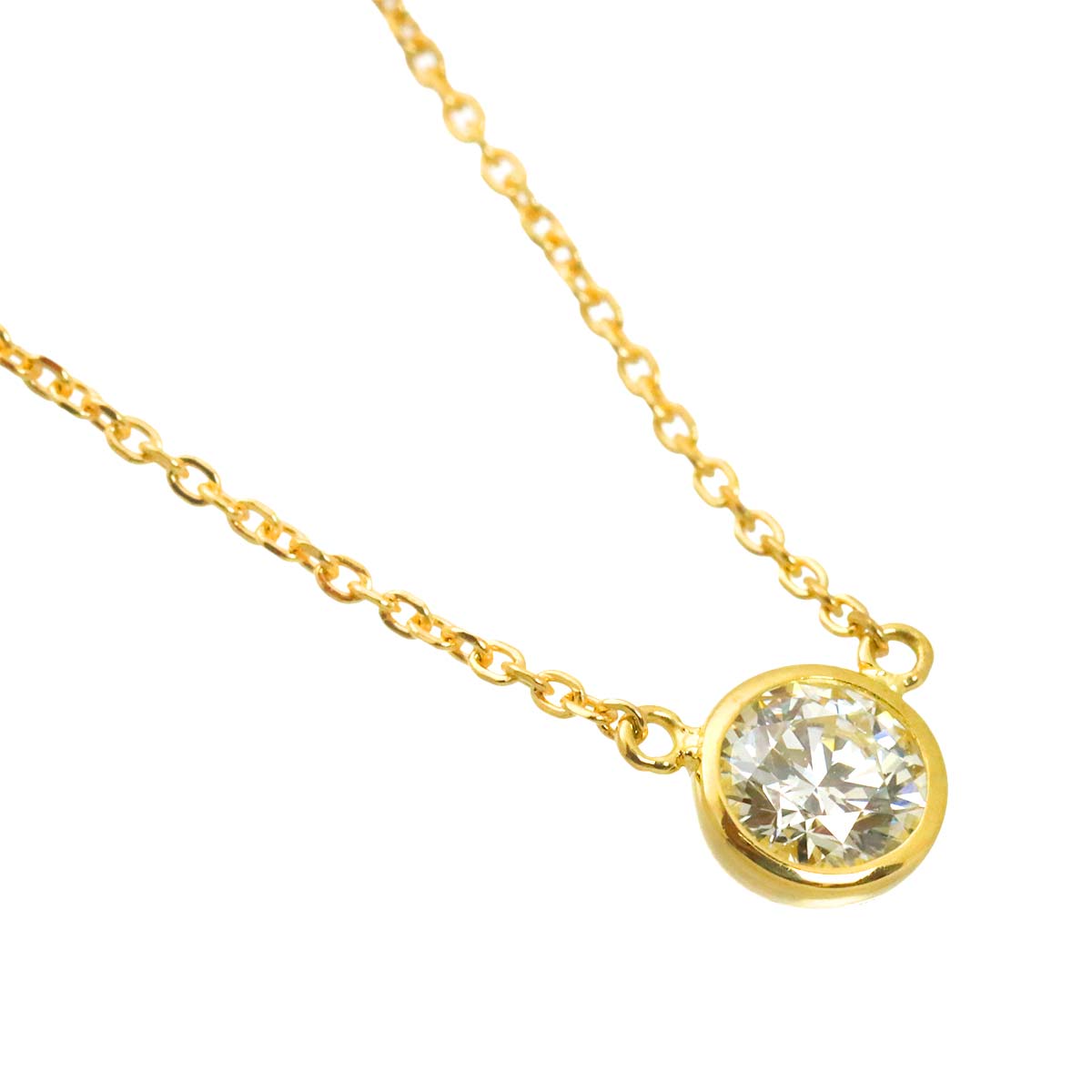 Diamond 0.277ct Necklace 18K YG Yellow Gold 750
