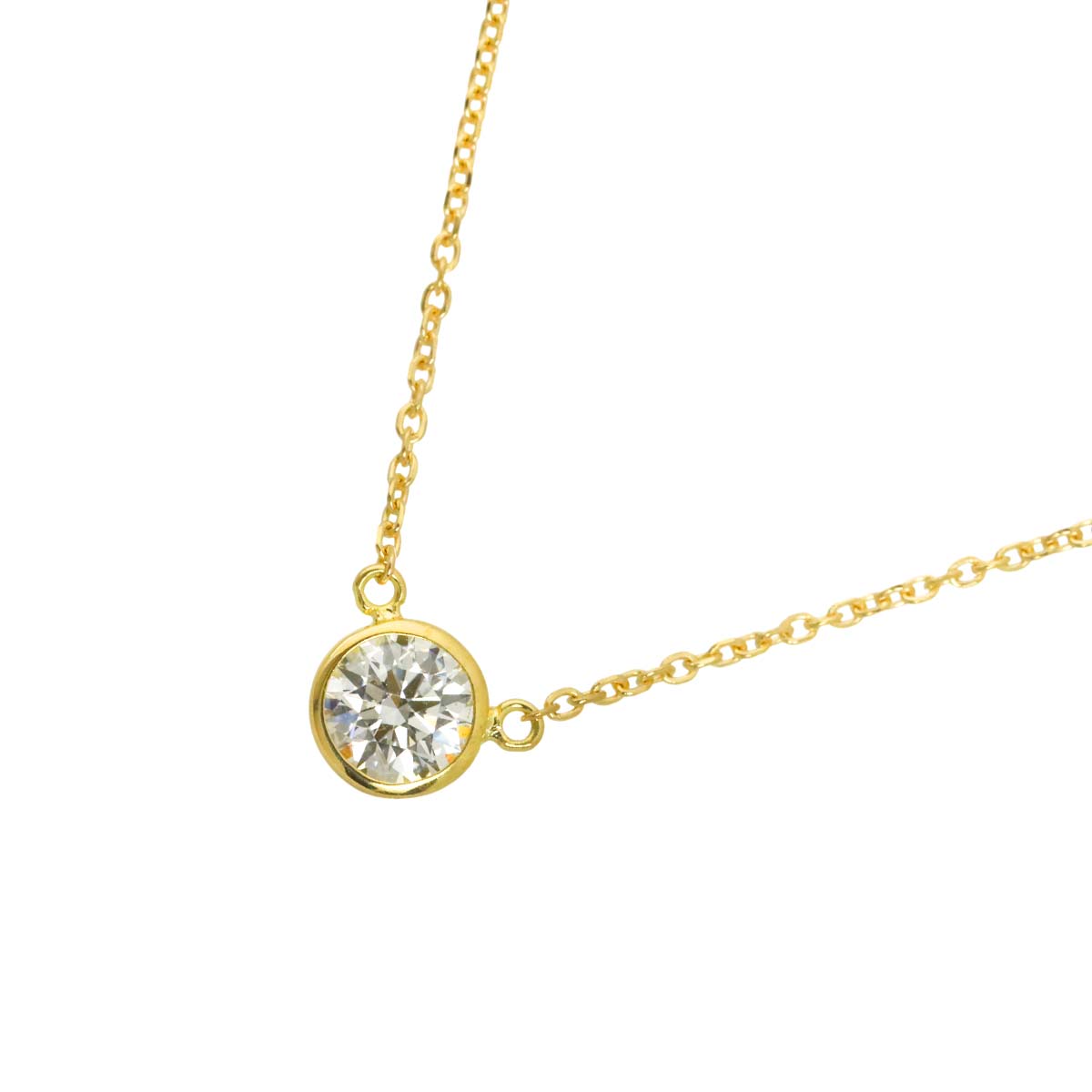Diamond 0.277ct Necklace 18K YG Yellow Gold 750