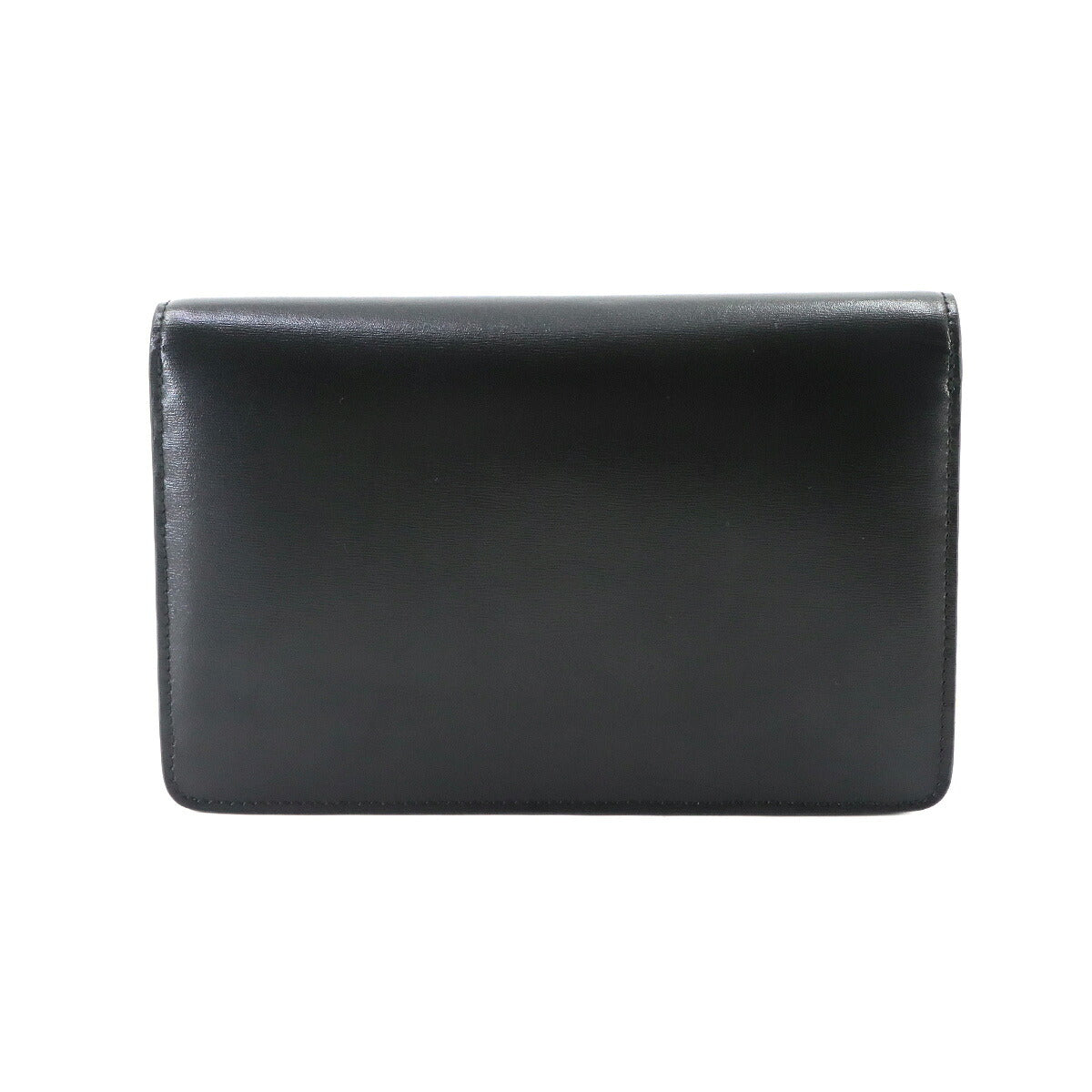 Margo Triomphe Chain Long Wallet Leather Black 10L033DPV