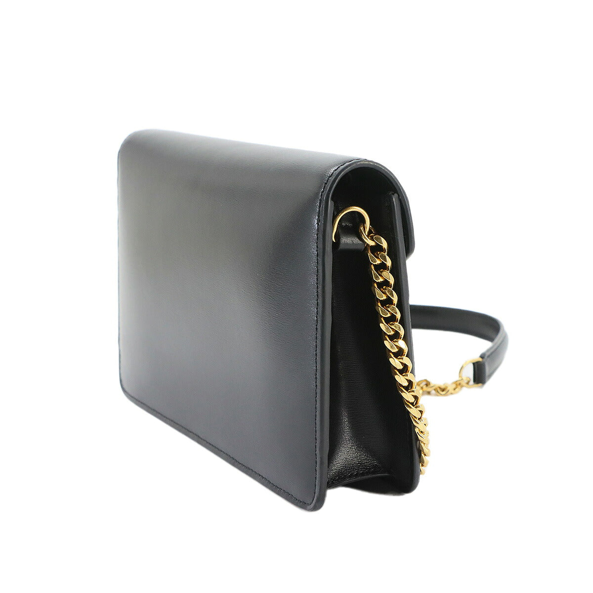 Margo Triomphe Chain Long Wallet Leather Black 10L033DPV