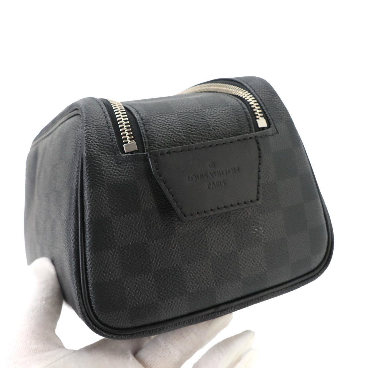 Damier Graphite Dopp Kit Toilet Pouch Hand Bag N40127