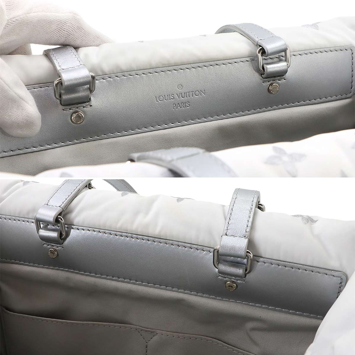 LV SKI Monogram Nylon Onthego MM Tote Shoulder Bag M11847