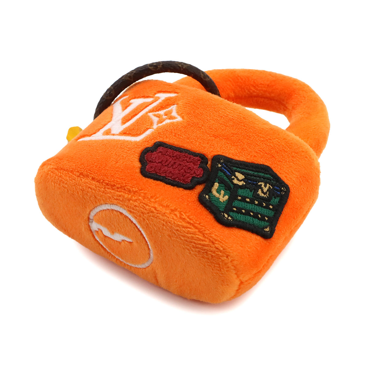 LV Lucky Lock Bag Charm Orange Monogram Canvas M03107