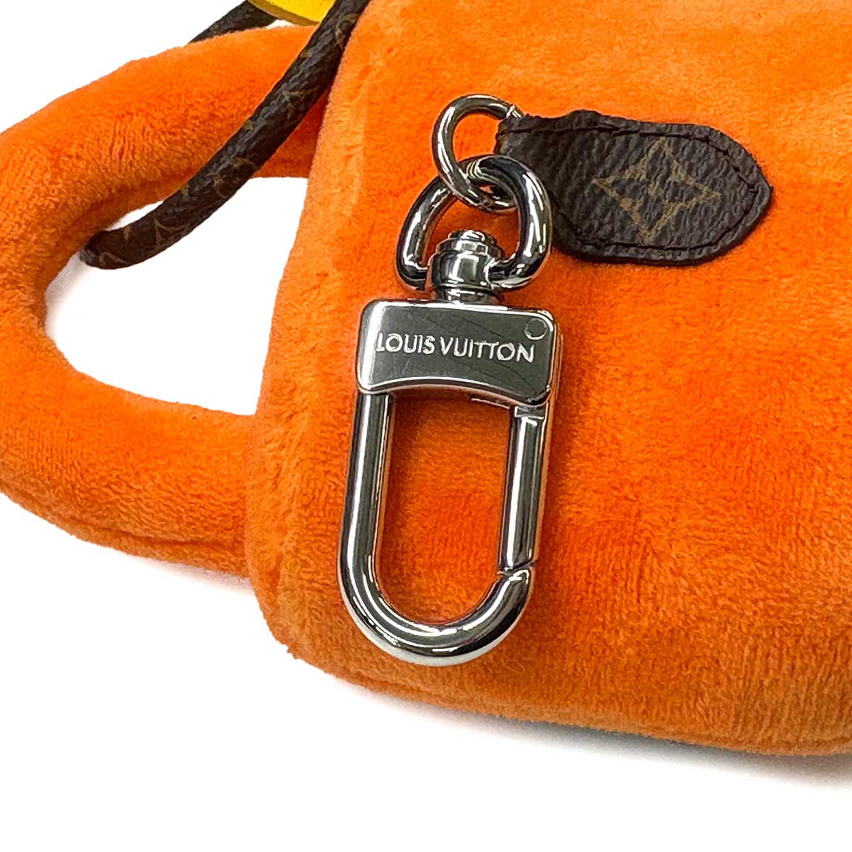 LV Lucky Lock Bag Charm Orange Monogram Canvas M03107