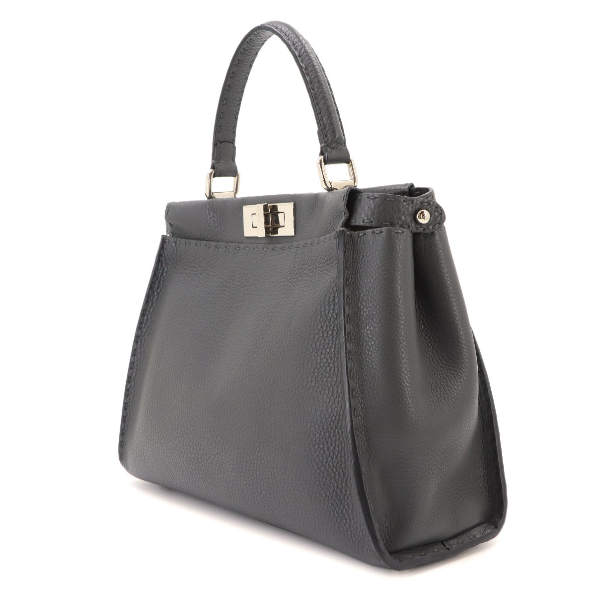 Seleria Peekaboo Regular 2way Hand Bag Leather Gray 8BN290