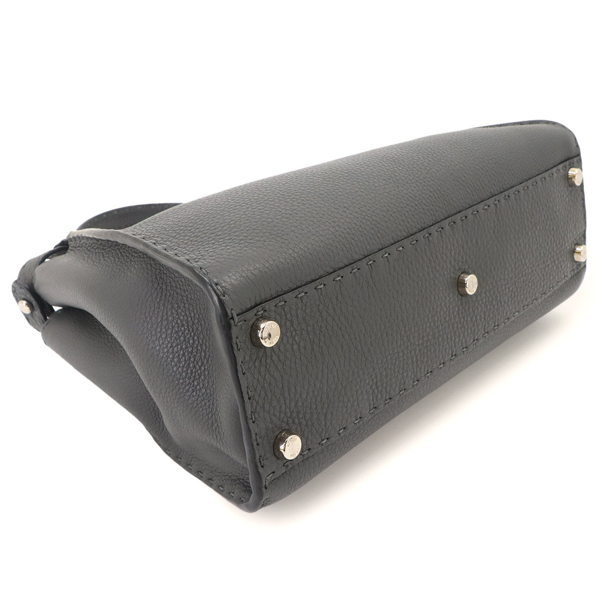 Seleria Peekaboo Regular 2way Hand Bag Leather Gray 8BN290