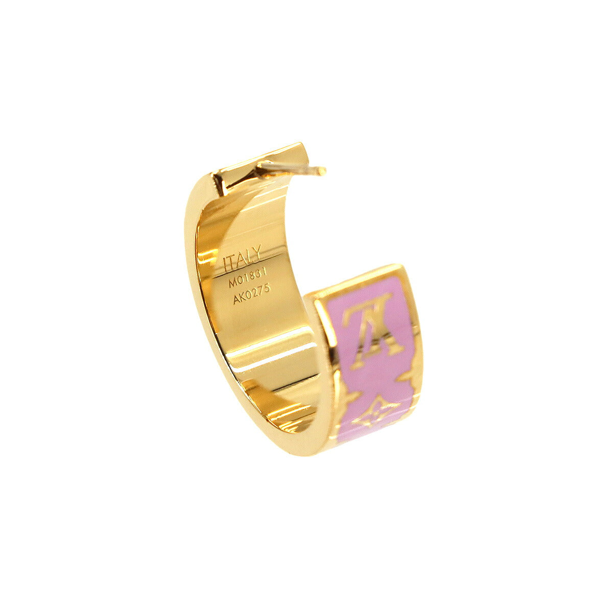 Nanogram Enamel Earrings Pink Gold M01831 Accessory