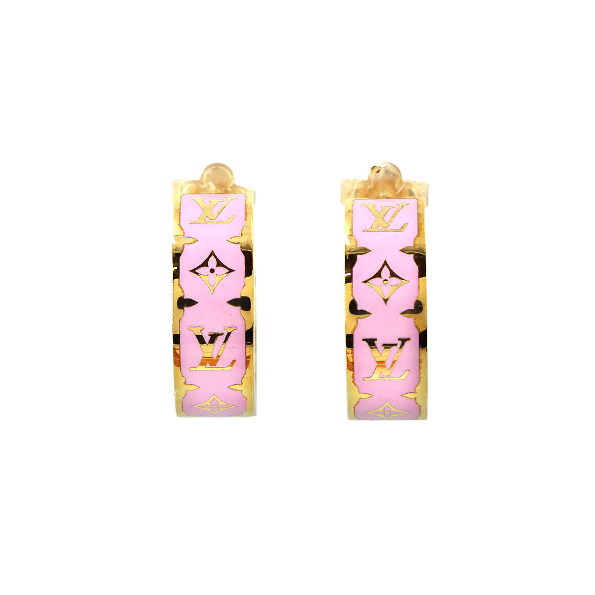 Nanogram Enamel Earrings Pink Gold M01831 Accessory