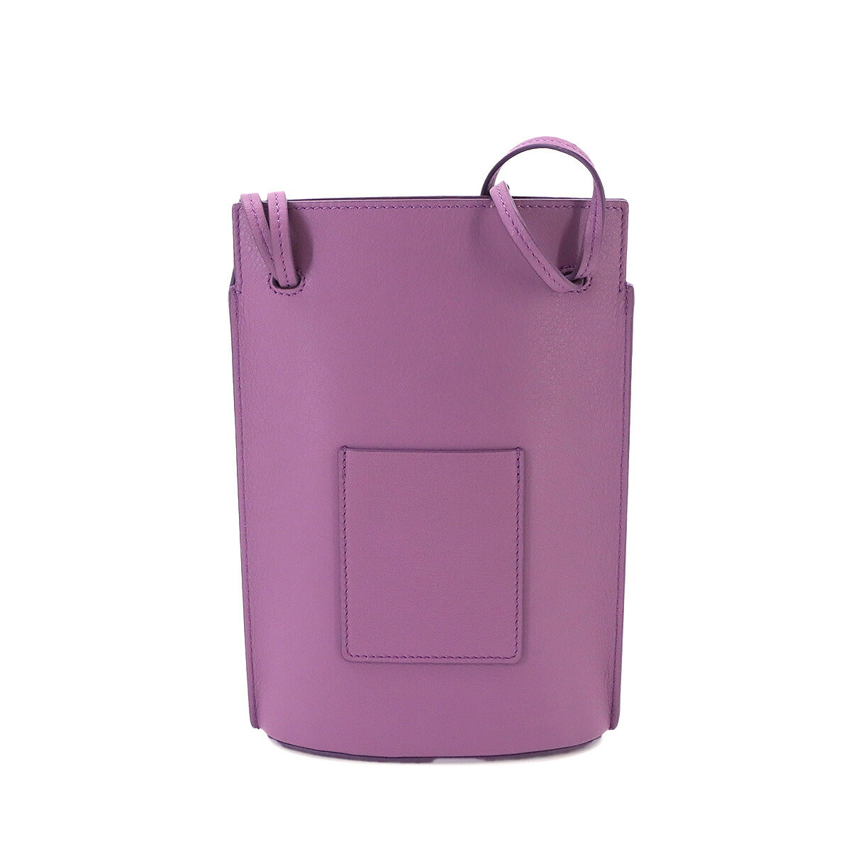 Dice pocket Shoulder Bag Leather Purple C630R12X01