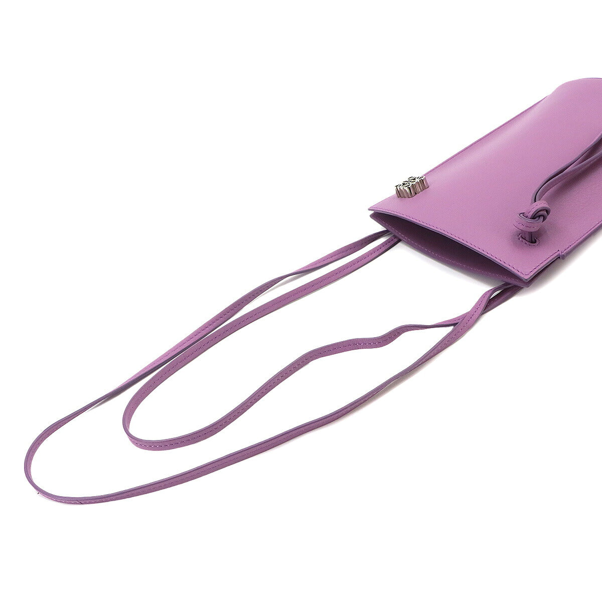 Dice pocket Shoulder Bag Leather Purple C630R12X01