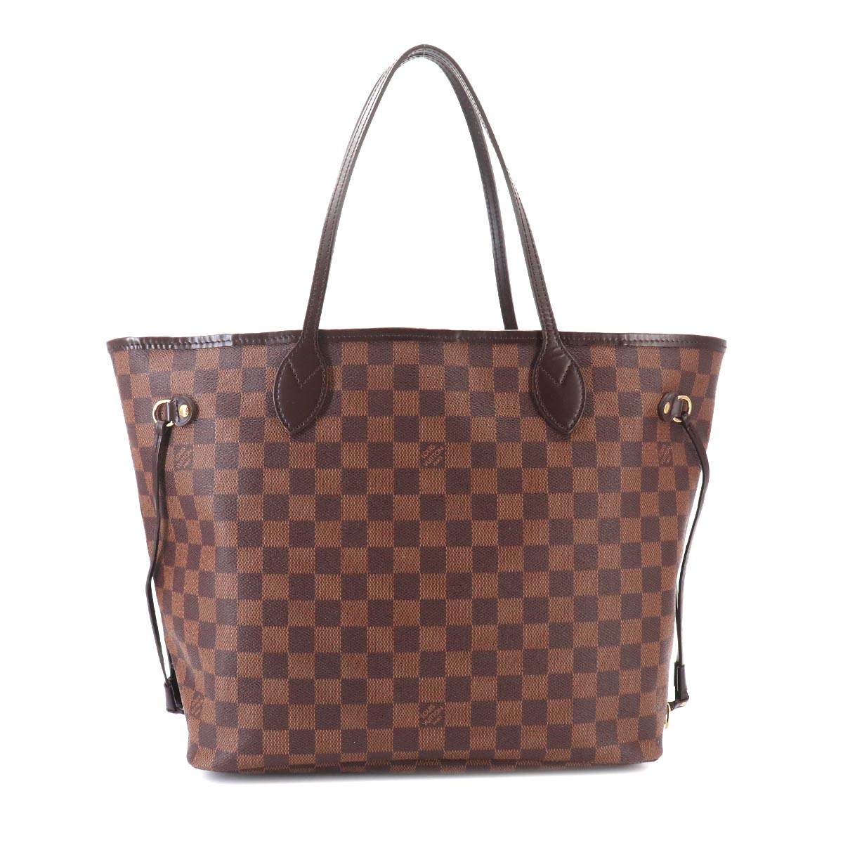 Damier Neverfull MM Tote Bag Ebene Cerise N51105 Purse