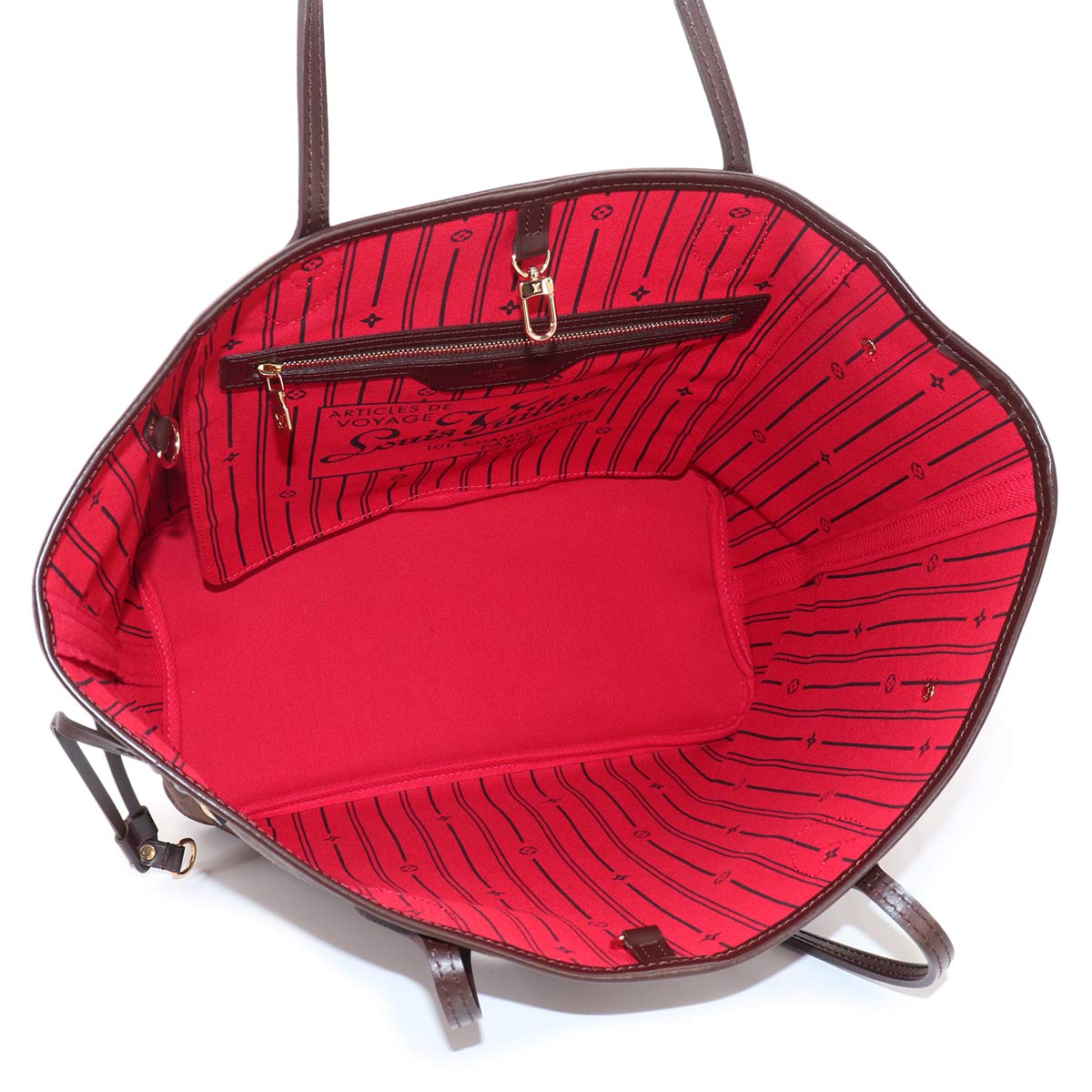 Damier Neverfull MM Tote Bag Ebene Cerise N51105 Purse