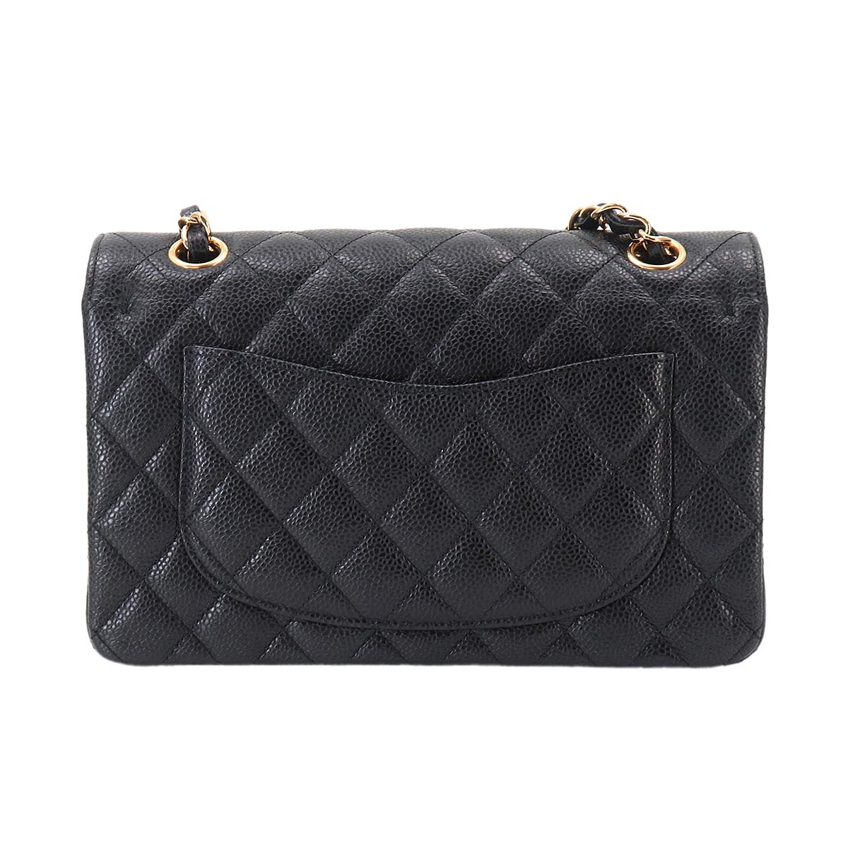 Matelasse 23 Chain Shoulder Bag Leather Black A01113