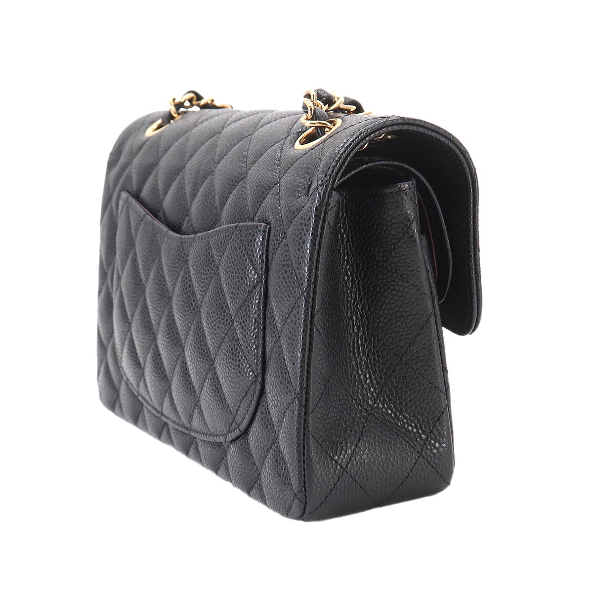 Matelasse 23 Chain Shoulder Bag Leather Black A01113