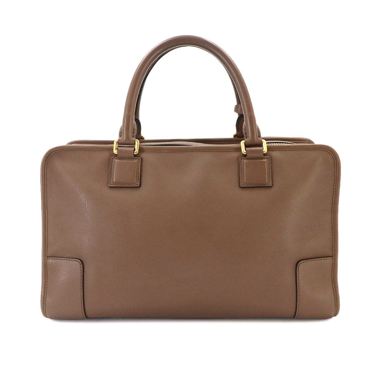 Amazona 36 Hand Bag Leather Brown Anagram Purse