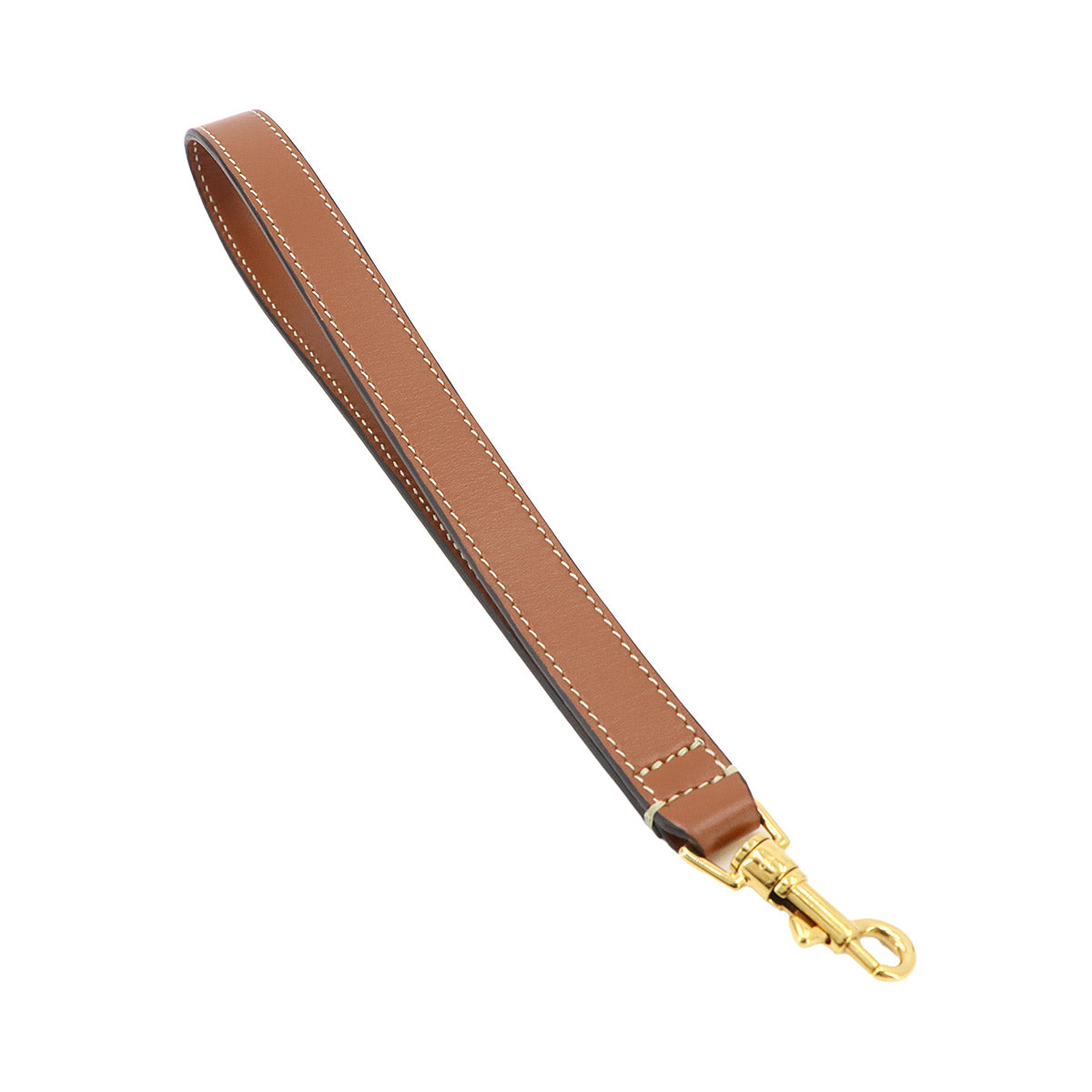 Triomphe Long Pouch with Strap PVC Leather Black Tan Purse