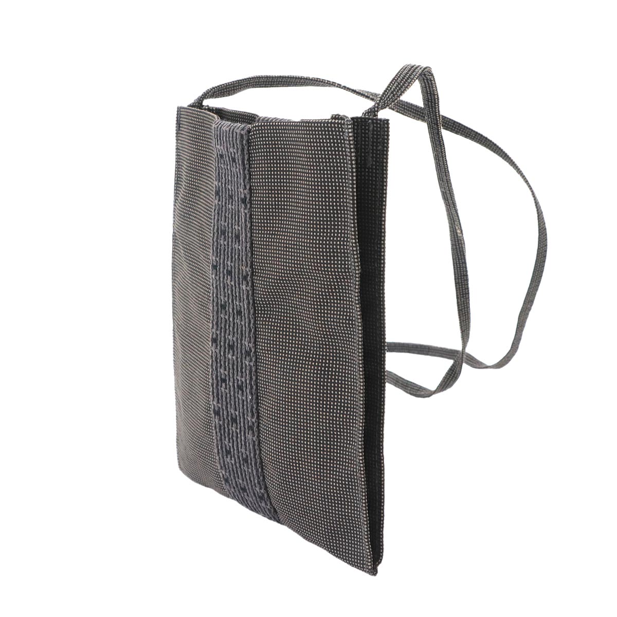 Herline Pochette Shoulder Bag Canvas Gray Purse