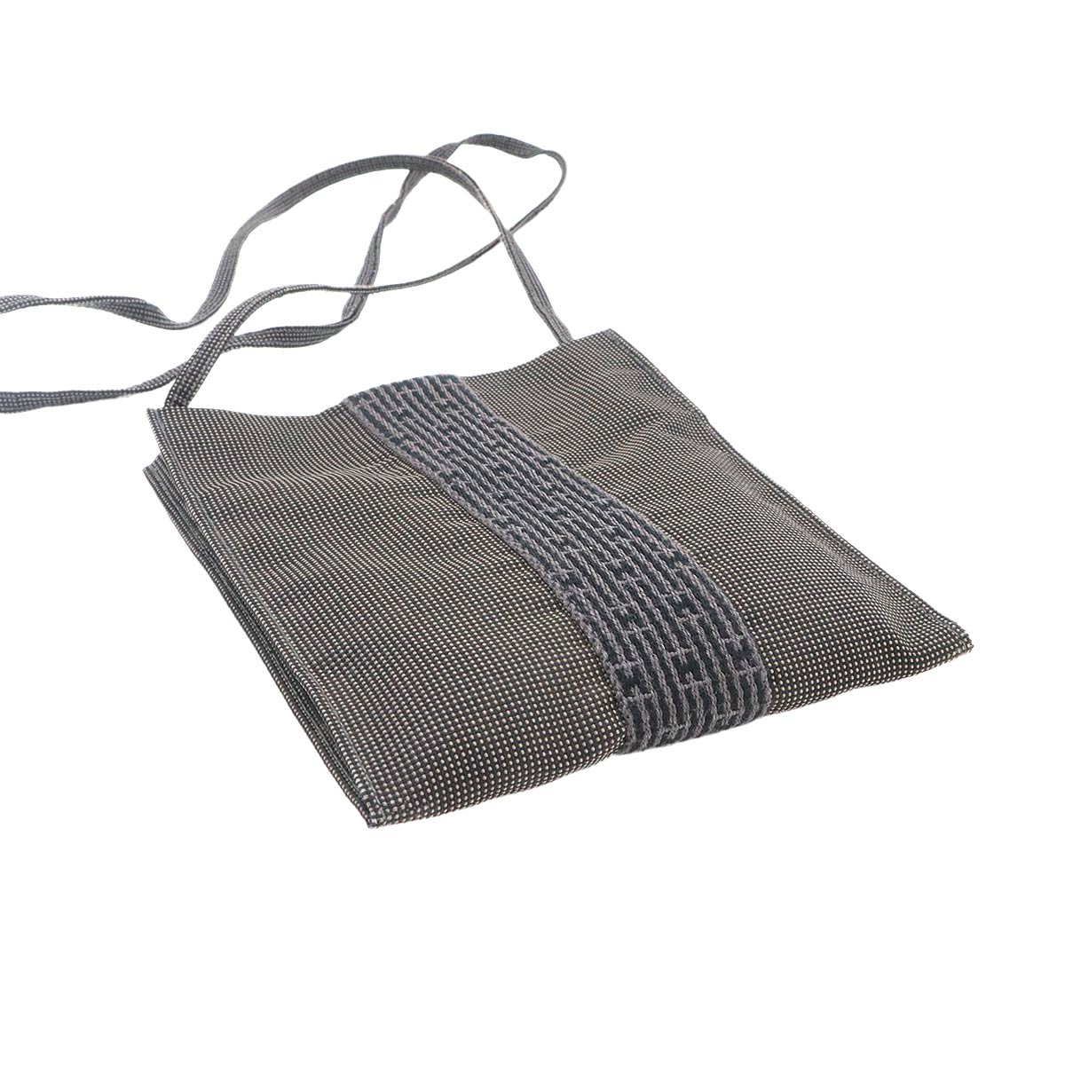 Herline Pochette Shoulder Bag Canvas Gray Purse