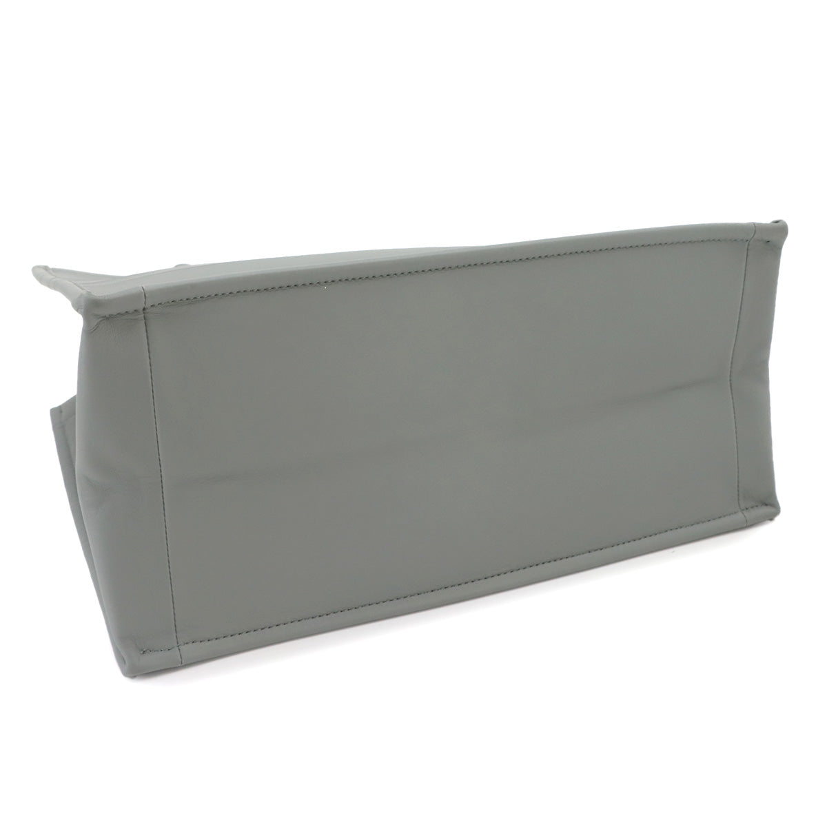 Book Tote Medium Bag Leather Gray M1296ZGSB Purse