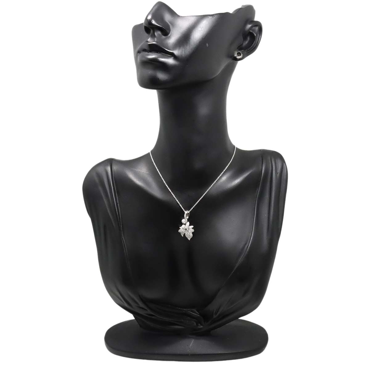 Diamond 0.50ct Necklace 18K WG White Gold 750