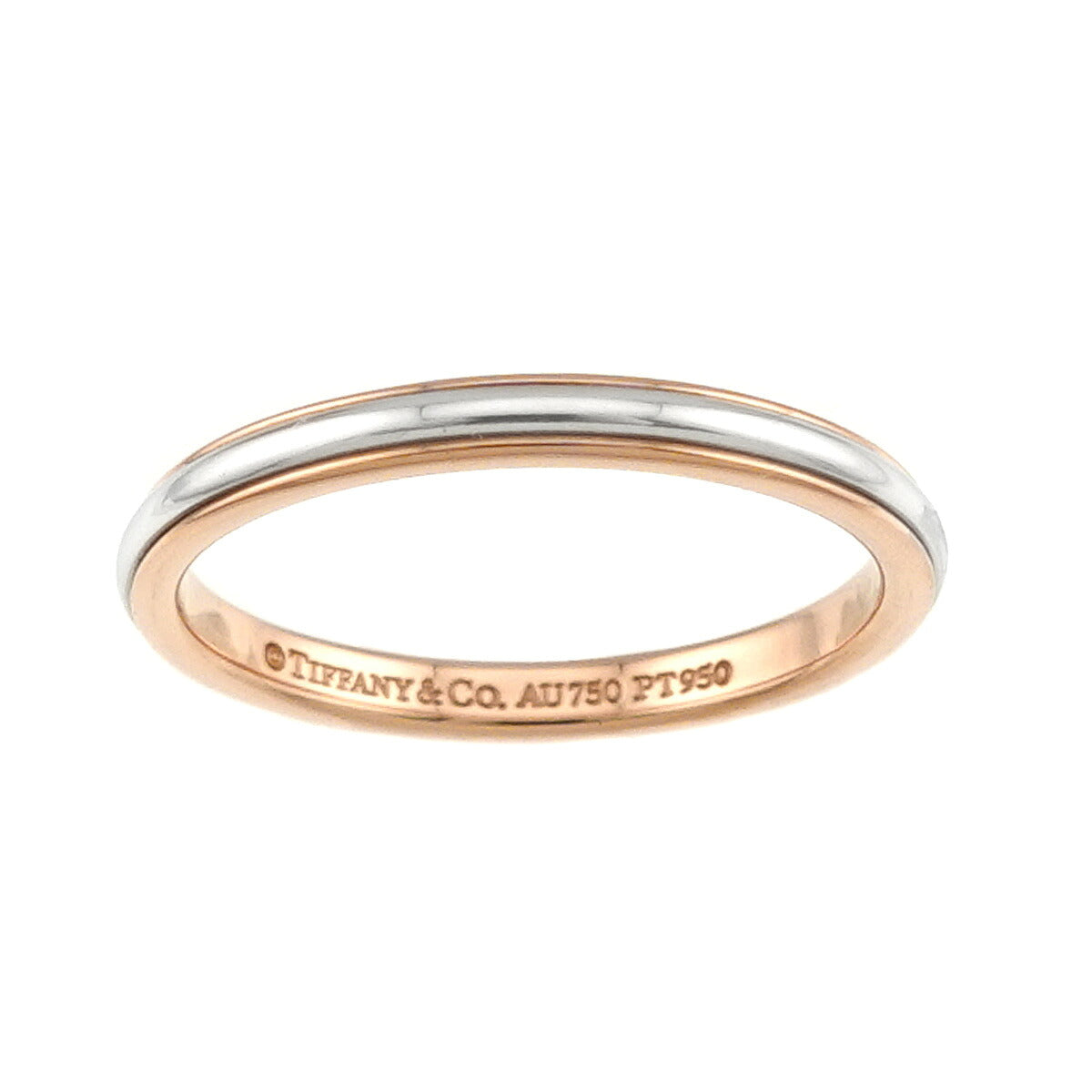Lucida Band Ring 18K 750 PG Platinum Size4.5(US)