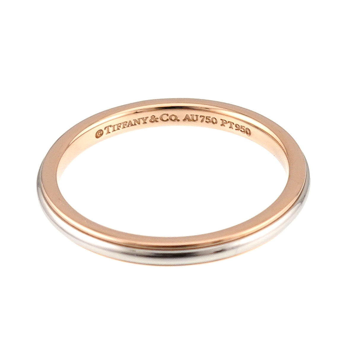 Lucida Band Ring 18K 750 PG Platinum Size4.5(US)